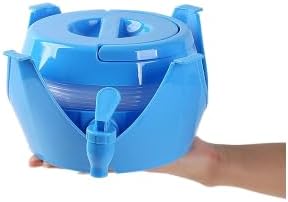 Collapsible and Foldable Water Storage Container with Spigot, 9.5-Liter/2.5-Gallon, for Camping, Hiking and Outdoor Activities