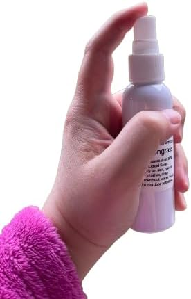 Dr. YFH Angie Lemongrass Shower Essence - Keep Refreshing Smell and Bugs Away at All Outdoor Activities - 60mL (2FL OZ) No-Alcohol, No-DEET, White