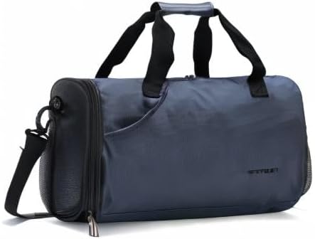 Sports Gym Bag for Men Women with Wet Pocket & Shoes Compartment,Small Travel Duffel Bag