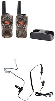 Cobra ACXT1035R FLT TTC Floating and Waterproof Walkie Talkies for Adults with Compatible Cobra Surveillance Headset: Rechargeable, 22 Channels, Long-Range, 2 Two-Way Radios, 2 Headsets