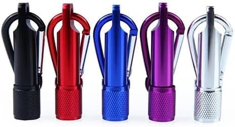 Blue Mini Flashlight, LED Handheld Torch with Carabiner Clip, Mini LED Flashlight for Party Favors, Night Reading, Camping, Hiking, Power Outage