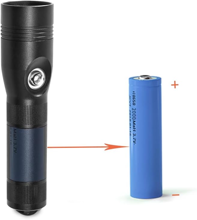 Aluminum Flashlight,Bright, Waterproof, Powerfuly, Excellent Choice for Emergency LED Flashlights for Home, Flashlight for Camping Gear、Hiking (MK-12)