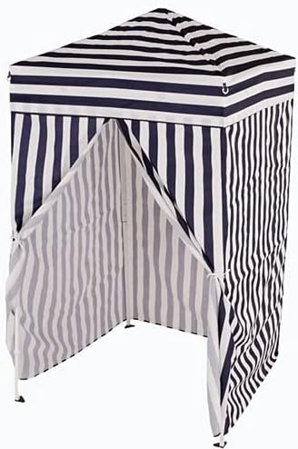 Impact Canopy 4' x 4' Portable Dressing Room, Pop Up Portable Changing Room, Navy Blue/White + US Weight Tailgater Canopy Weights Set of 4