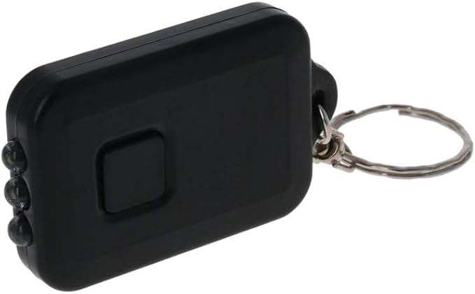 Othmro 10Pcs Mini Keychain Flashlight, Solar Bright White Keychain Portable Ultra Bright Little LED Light Energy Power LED Cute Square Style Lam for Camping Traveling Outdoor