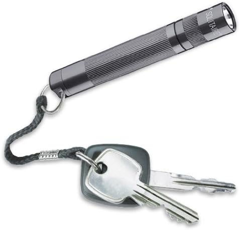Maglite Solitaire Incandescent 1-Cell AAA Flashlight Gray