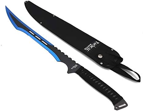 Fantasy Fixed Blade Machete with Nylon Carrier. for Camping, Collections, Outdoor Sports, Gifts