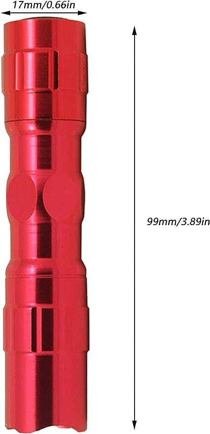 BWESOO Black Mini LED Portable Flashlights Ideal for Supplies Camping, Night Reading, Emergency, Backpacking Batteries not Included Handheld Flashlights