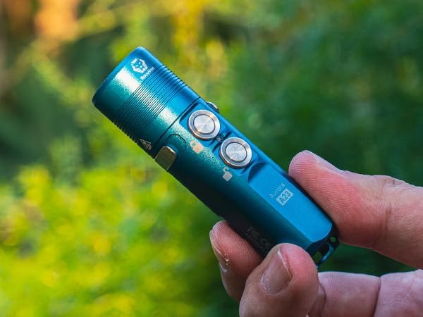 RovyVon 2nd Aurora A23 USB-C Rechargeable EDC Flashlight, 1000 Lumens Super Bright with EDC Pocket-Sized, Momentary on, Lock Mode, Gift for Emergency,Outdoor(Blue)