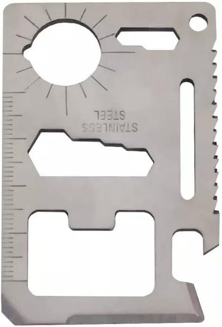 11 in 1 Pocket Survival Credit Card Multi-Tool (1 Pack)