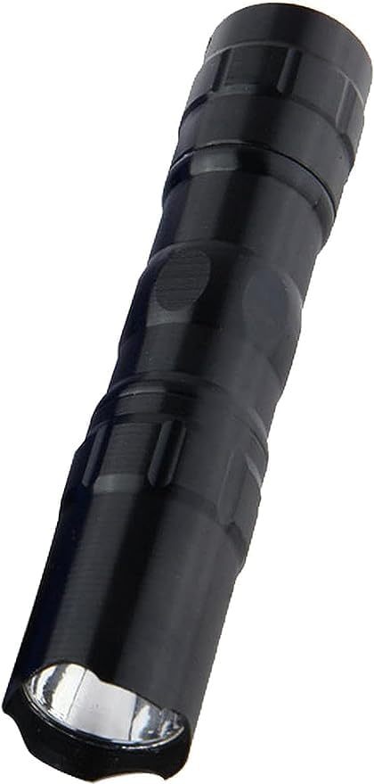 BWESOO Black Mini LED Portable Flashlights Ideal for Supplies Camping, Night Reading, Emergency, Backpacking Batteries not Included Handheld Flashlights