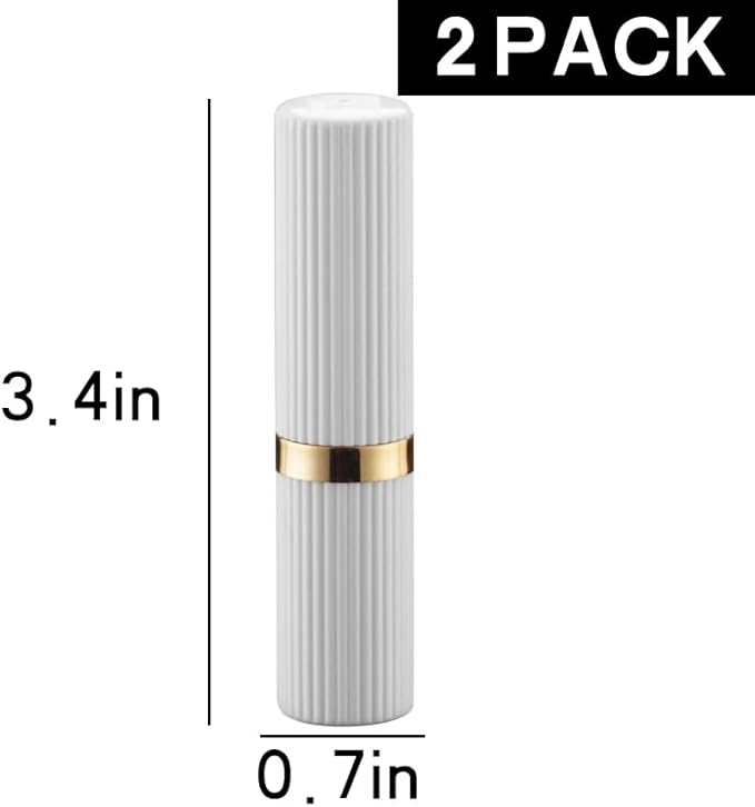 2 Pack Black and White Windproof Butane Jet Torch Lighter,Funny Cool Lighters,Adjustable Jet Flame Torch,Refillable,Grill BBQ Candle Camping(Without Gas) (R2)