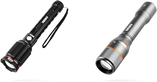 NEBO Redline 6K 6000-Lumen LED Rechargeable Bright Flashlight for EDC, Camping, Hunting, Hiking & Davinci Powerful, Rechargeable and Waterproof HandheldFlashlight