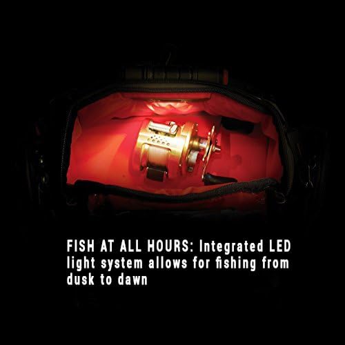 Wild River by CLC WT3503 Tackle Tek Recon Lighted Compact Tackle Backpack & Four PT3500 Trays, Clear, Water-Resistant Phone Storage,Beige , 12.75 x 6.75 x 15 "