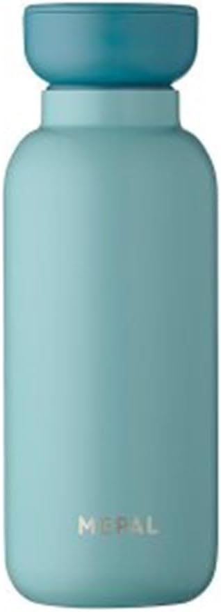Mepal – Insulated Bottle Ellipse – Double Walled Insulated Bottle – Drinking Bottle On The Go – 9 Hours Hot & 12 Hours Cold – Stainless Steel - 350 ml – Nordic Green