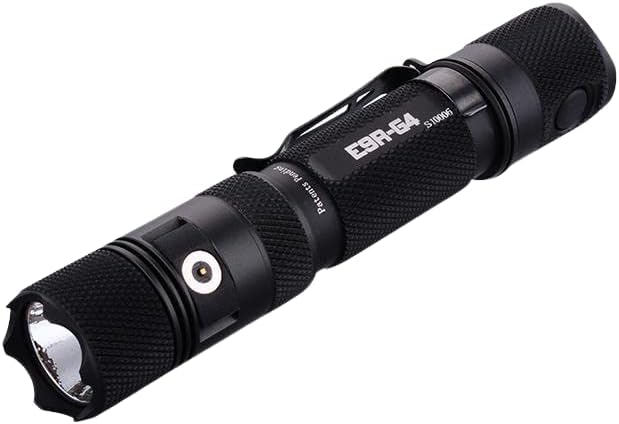 PowerTac E9R G4 LED Tactical Flashlight with Magnetic USB Rechargeable Cable, Super Bright CREE 2550 Lumens Rechargeable Flashlight for Emergency or Camping, Waterproof