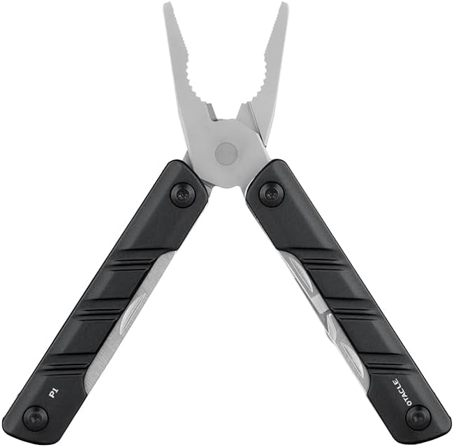 OKNIFE Otacle P1 11-in-1 EDC Multitool, Mini Multitool Pliers Pocket Knife, Bottle Opener and Screwdriver, Camping, Survival, Hiking Tool, Black