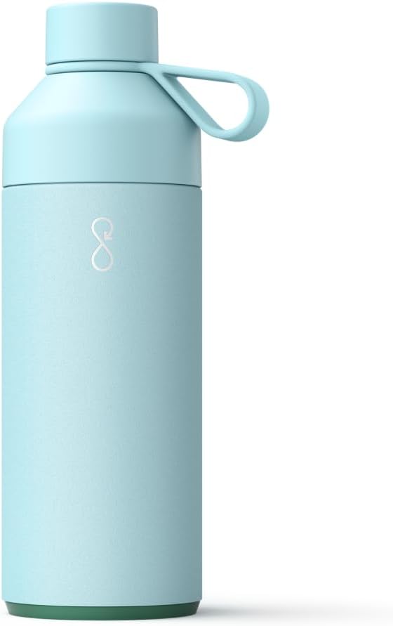 Ocean Bottle - Recycled Stainless Steel Drinks Reusable Water Bottle - Eco-Friendly & Reusable - Sky Blue - 34 oz