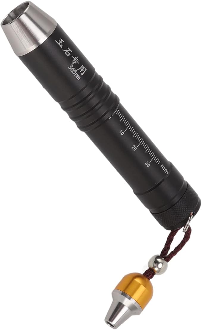 Identification Flashlight Small Diameter Triple Light Source Prevent Counterfeit Jade Appraisal Light for Jewelry,Multi Function Lighting Flashlight for Camping Hiking Emergency