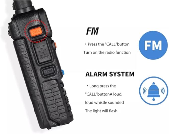 BAOFENG UV-5R Radio Handheld Dual Band Long Range Portable VHF/UHF 5W Walkie Talkie