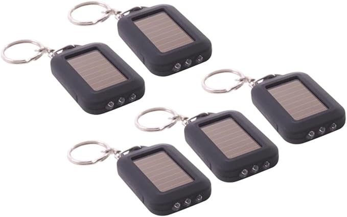 OSALADI 10 pcs Portable Unique Camping Power Hiking Chain Fishing Outdoor Emergency Men Powered LED Lights Mini