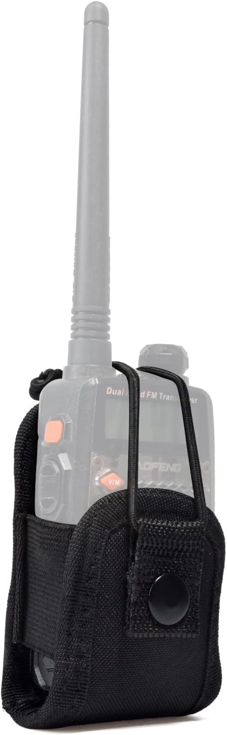 HYS Universal Holster Radio Case, Worn on a Belt/Shoulder Strap Radio Holster for baofeng UV5R 888S Motorola talkabout Midland Cobra Walkie Talkie radio