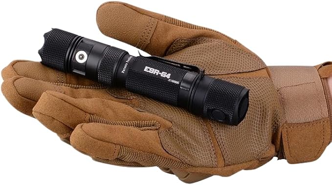 PowerTac E9R G4 LED Tactical Flashlight with Magnetic USB Rechargeable Cable, Super Bright CREE 2550 Lumens Rechargeable Flashlight for Emergency or Camping, Waterproof