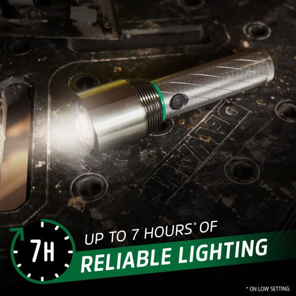 Energizer X2000 LED Rechargeable Flashlight, Powerful 2000 Lumen Flash Light, IPX4 Water Resistant, Excellent Emergency Power Outage Light