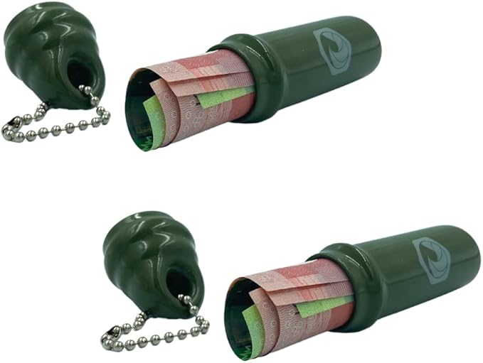 Floating Keychain (2 pack) with Waterproof Safety Container Boat Key Float - Pontoon, Fishing Accessories key holder