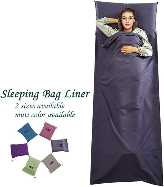 Sleeping Bag Liner Camping Sheets Travel Sheets for Hotel Lightweight Hotel Sheet Compact Sleep Bag Sack Breathable Travel Sleeping Bag for Hotels Camping Youth Picnic Adult Compact Sacks