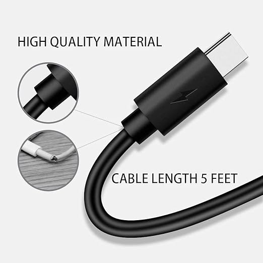 BIGSUN Spotlight USB Type C Cable 2.7 ft Fast Charger Charging Cable for Q953 Q984
