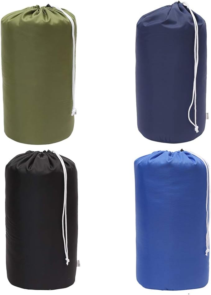 Durable Drawstring Water Resistant Dust Flap Stuff Sack Bag 4-Pack