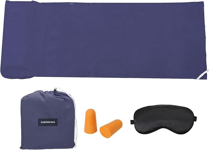 PATIKIL Sleeping Bag Liner Lightweight Soft Travel Camping Sheet Sleep Sack Compact Sleeping Bags Set with Carry Bag for Backpacking Camping Travel Hotel