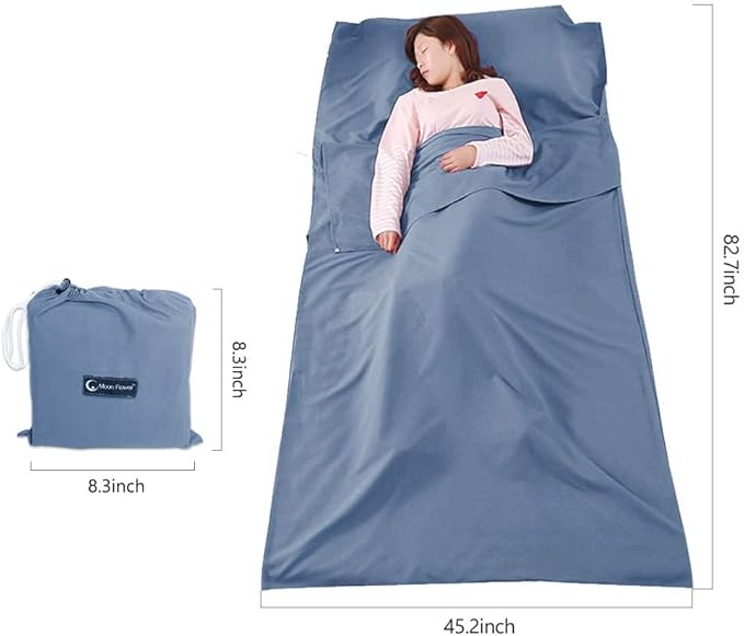 Sleeping Bag Liner Camping Travel Sheet Lightweight Hotel Sheet Compact Sleep Bag Camping Youth Hostels