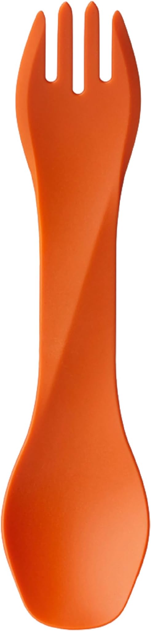 humangear GoBites Uno | Travel & Camping Utensils | Portable & Convertible Dining Ware | Multi-Functional Spork, Orange