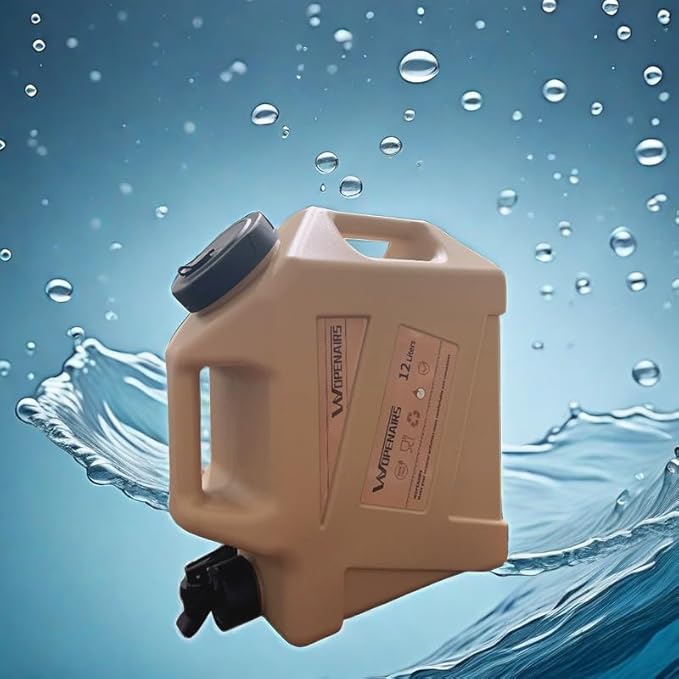 Canteens Water Container with Spigot with 3.2 Gallon (12L) Portable No Leakage for Camping,Vehicle, Car, Hiking, Hurricane Supplies