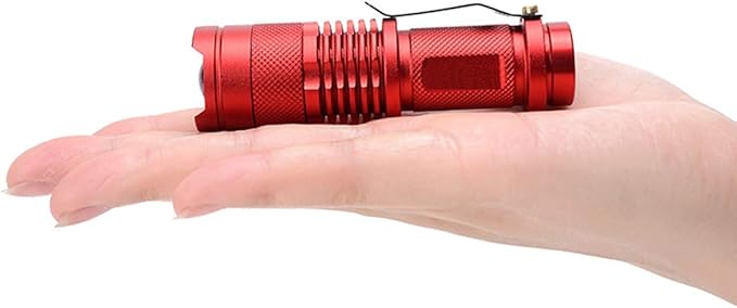 Scalable Red LED 3 Mode Long Range Red Beam Red Light Flashlight, Red Flashlight Red LED Flashlight Torch with Red Light for Night Outdoor Work, Reading-Red House