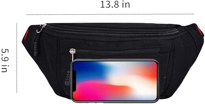 Fanny Packs for Men and Women, Water Resistant Sports Waist Pack Bag Hip Bum Bag for Travel Hiking Running