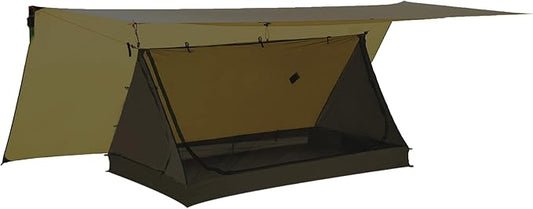 onewind Mesh Tent for 2 Person, 2 Openings Inner Tent for Tarp Ultralight Trekking Pole Tent Tarp Backpacking Netting Tent with Waterproof Bathtub Floor, No Trekking Pole Included