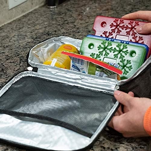 Ice Packs for Lunch boxes and Coolers | Bento Lunch Box Ice Packs, Cooler Bag for Work, School, Picnic or Camping | Reusable Small Freezer Pack, Adult and Kid Friendly