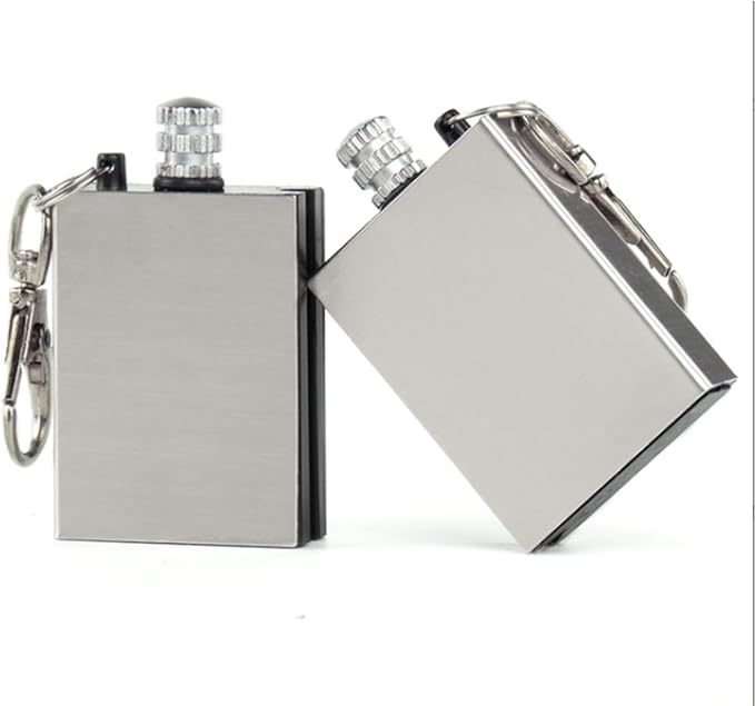 10 Pcs of Emergency Survival Camping Fire Starter Set, Forever Lighter, Flint Metal Match, Waterproof Keychain Permanent Match, Unlimited Waterproof Stick