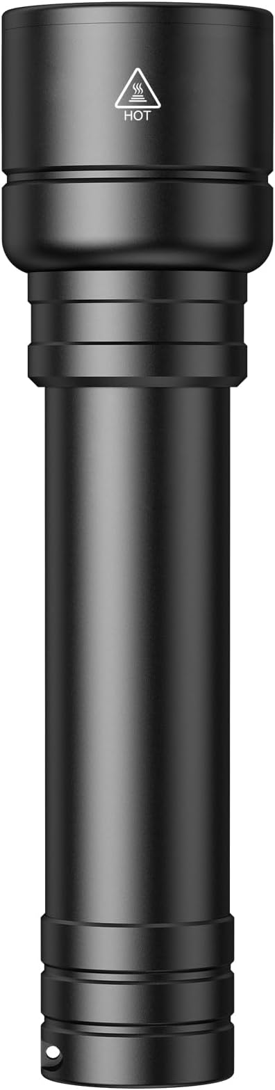 SuperFire Rechargeable Flashlight High Lumen,Zoomable Small Flashlight 3600 Lumen Led Flash Light,IP46 Water Resistance,5 Modes,for Emergency Outdoor Use,Camping,Hiking,Walking