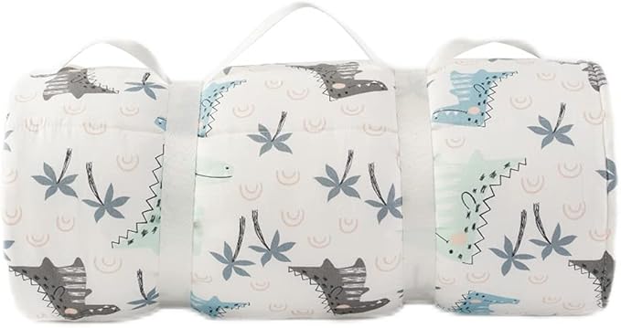 Bunnikins & Clover Toddler Nap Mat with Removable Pillow, Nap Mats for Preschool, Easy Clean Toddler Nap Pad for Kindergarten, Kids Sleeping Bag for Travel Camping