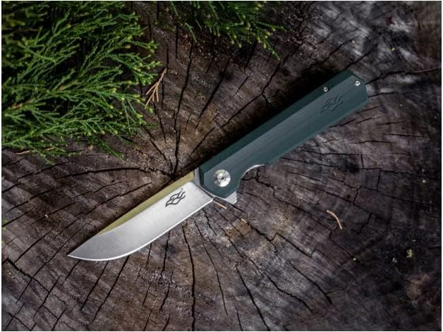 Firebird GANZO FH11 Top Pocket Folding Knife D2 Steel Blade Anti-slip G10 Handle with Clip Hunting Gear Fishing Camping Outdoor Folder EDC Pocket Knife (Green)