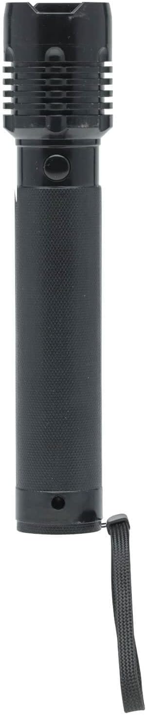 LitezAll Bask Solar Powered Flashlight - 4-Hour Rechargeable Tactical Flashlights, Weather Resistant, Car Flashlight/Emergency Lights in One, Great for Camping, Hiking, Security and Emergency Use