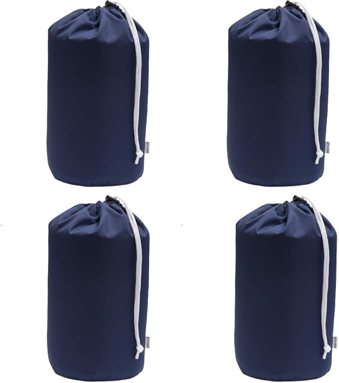Durable Drawstring Water Resistant Dust Flap Stuff Sack Bag 4-Pack