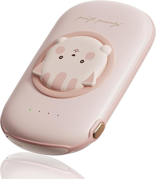 Hand Warmers Rechargeable, Electric Hand Warmer 10000mAh Portable Power Bank, 2 Levels Heater Handwarmers Reusable 12hrs Long Lasting Heat Camping Hand Warmers for Outdoor Sports in Winter