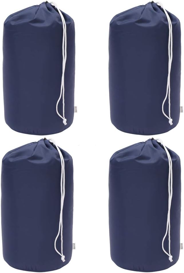 Durable Drawstring Water Resistant Dust Flap Stuff Sack Bag 4-Pack