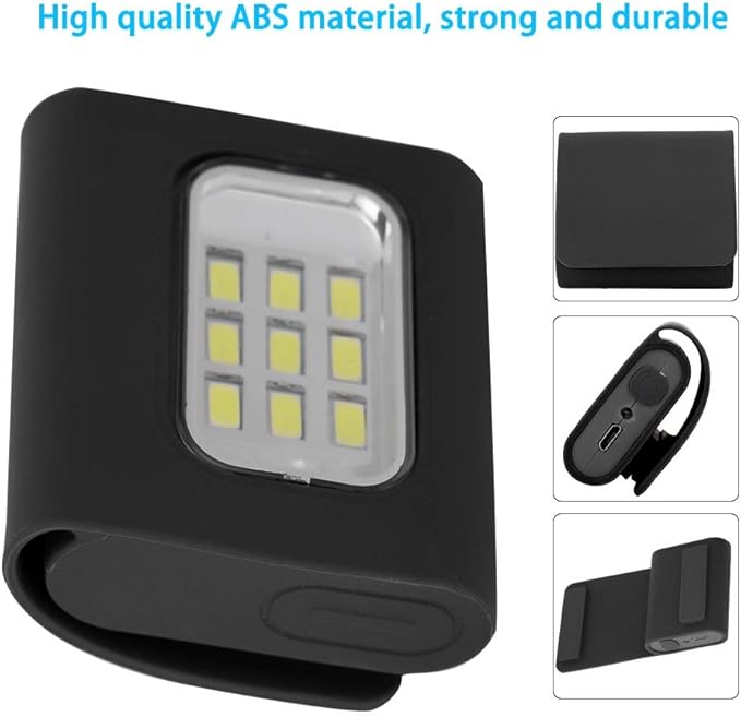 Running Light, Portable COB Night Light USB Rechargeable Safety Light with 4 Modes for Runners, Camping, Hiking