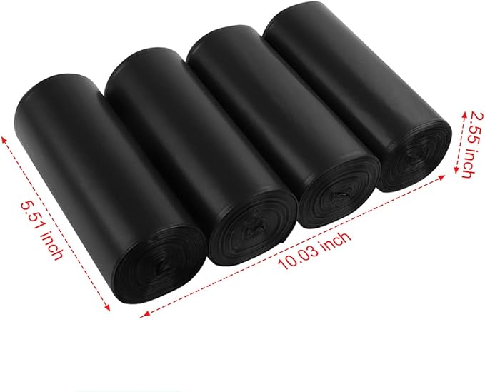 80 pack Portable Camping Toilet Bags, 8 Gallon Drawstring Biodegradable Camping Potty Bags Waste Bags for Outdoor Boating Travel Car Bathroom