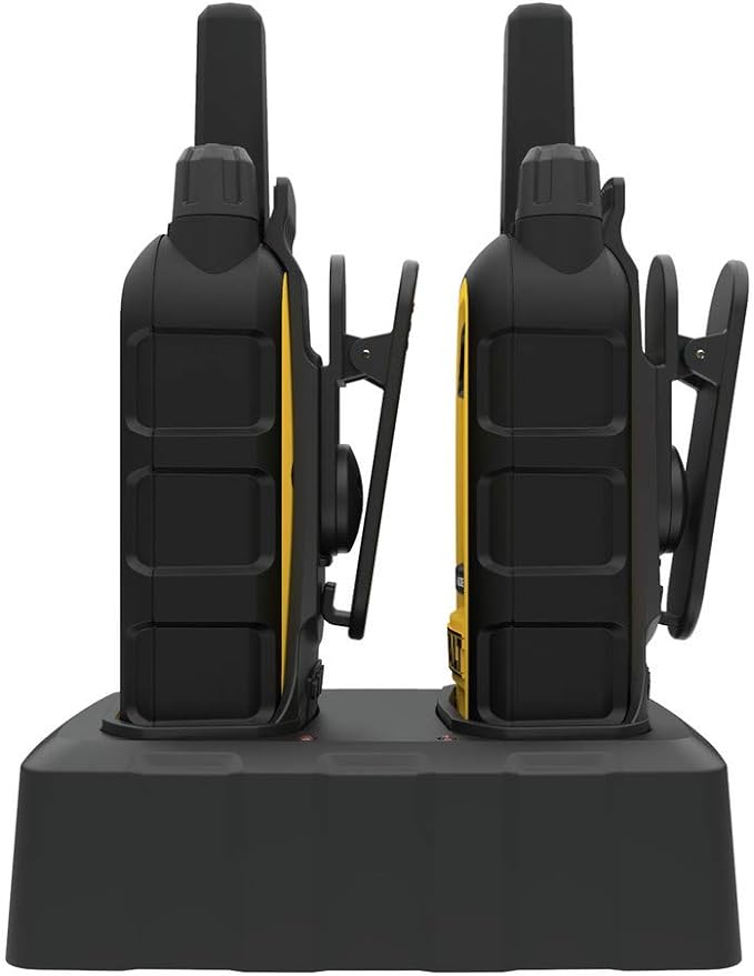 DEWALT DXFRS300 1 Watt Heavy Duty Walkie Talkies - Waterproof, Shock Resistant, Long Range & Rechargeable Two-Way Radio with VOX (2 Pack)